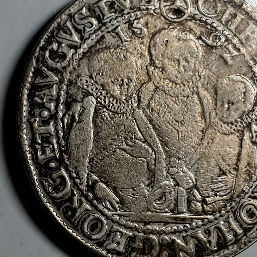 Vintage Silver Coin Decorative Accent - Silver Finish
